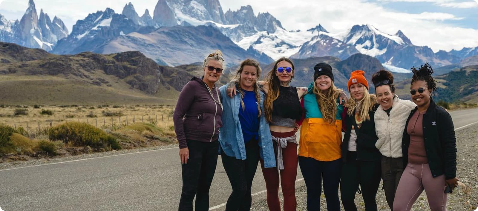 Group of friends on a trip